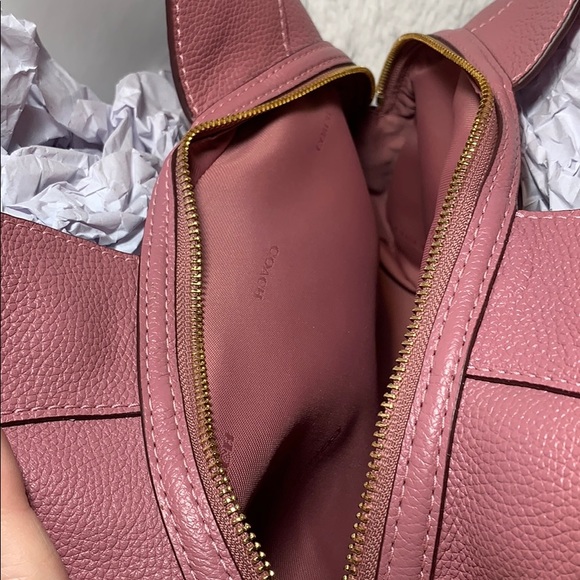 Coach purse bag NEW Pebbled leather EDIE turn-lock - Picture 11 of 12